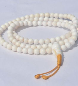 Handmade 108 Chinese Matar Mala. (108 Chinese Seashells/Conch Shells Beads Rosary )