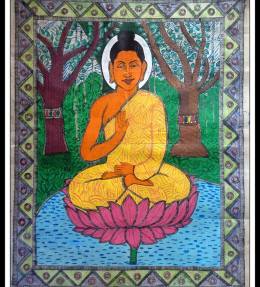 Buddha madhubani Painting