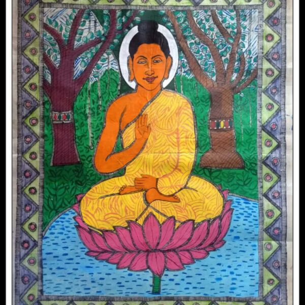 Buddha madhubani Painting