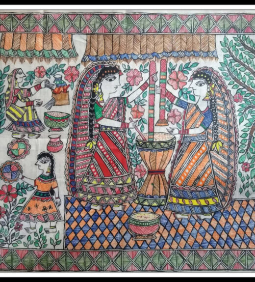 Madhubani Painting Rural culture Boarder