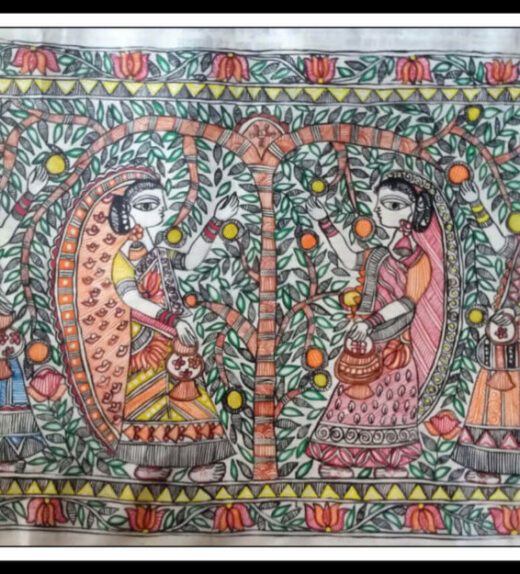 Madhubani Painting Ma Sita Boarder
