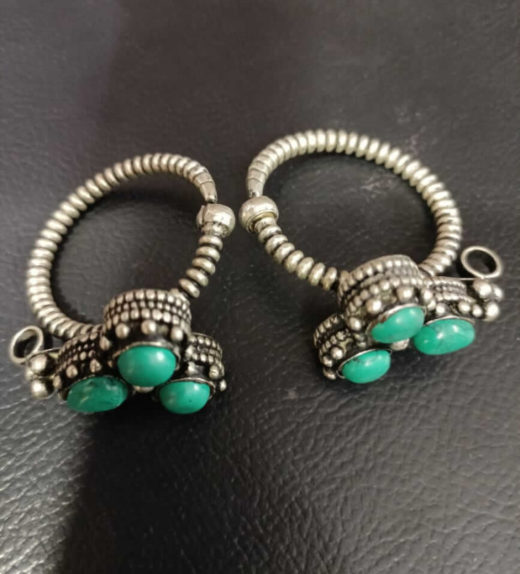 Jade Stone Gauge Earrings