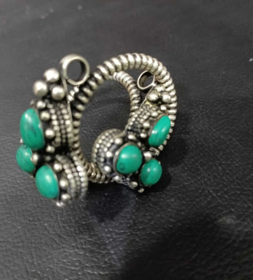 Jade Stone Gauge Earrings